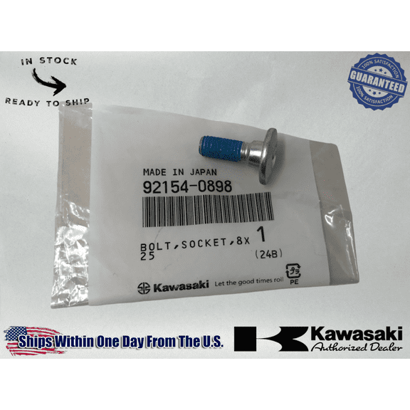 Kawasaki OEM Engine Lever Mounting Bolt For Kx250F  Kx450F  Klx450R 92154-0898