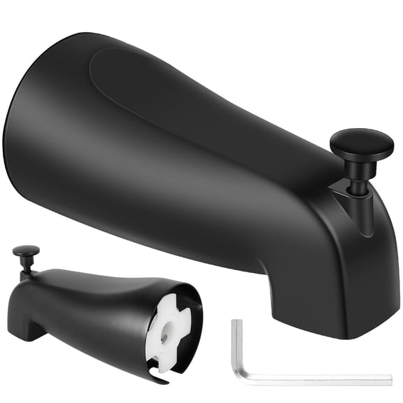 OKYMOTOR Slip Fit Tub Spout with Zinc Alloy Diverter – Rust-Resistant & Durable, Fits Most 1/2-Inch Copper Tubes