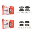 thumbnail image 1 of SIM Front Rear Semi-Metallic Brake Pads Kit for Car Toyota Camry Vehicles Manufactured In USA KSM-100402, 1 of 8