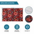 thumbnail image 6 of Red Boho Floral Placemats Set of 6, Vintage Southwestern Ethnic Tribe Botanical Placemats for Dining Table, Place Mats for Kitchen Tabletop, Waterproof Wipeable Dining Table Mats Set, 6 of 9