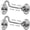 ‎‎Silver-2 Pack, variant on 4" Barn Door Latch Door Lock Hardware, Sliding Door Lock Eye with Screws, Rust-Resistant Metal Gate Latch, Privacy Hooks Latch for Inside Door, Wooden Fence, Garage Door (Black)