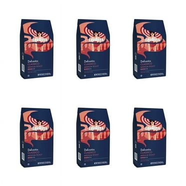 Lavazza Dolcevita Classico Ground Coffee, Medium Roast, Arabica and Robusta Blend, 20 oz Bag (Pack of 6)
