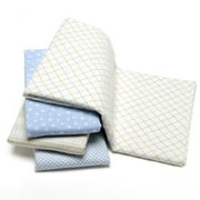 George Baby 4-Pack Cotton Flannel Blankets, Blue