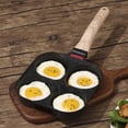 thumbnail image 4 of Egg Frying Pan, 4-Cup Egg Pan Nonstick, Egg Pan Skillet for Breakfast, Pancake, Hamburger, Sandwiches, Suitable for Stove & Induction Cookware, 4 of 8