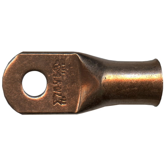 Copper Lug 2/0 AWG Gauge 5/16" Ring Wire Terminal Battery Cable End Connector - 10 Pack