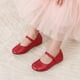 thumbnail image 2 of Zapatos DREAM PAIRS para niña pequeña Mary Jane con pedrería rojos talla 10, 2 of 6