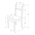 thumbnail image 2 of Monarch Specialties Cappuccino Dining Chair, 2 of 3