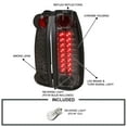 thumbnail image 3 of Spec-D Tuning LED Tail Lights Smoke Lens Compatible with 1988-1998 Chevy C/K C10 1500/2500/3500, Silverado Sierra, Blazer Full Size, Suburban, Yukon, Tahoe, Left + Right Pair Assembly, 3 of 7
