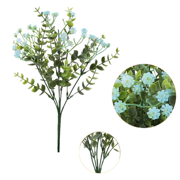 Decorative Flower Stem Verdsylv 1 Stem Artificial Decorative Flower | Plastic Memorial Bouquet for Window Box | Home Table Centerpiece Faux Floral Pick | 1 Piece, Artificial Floral Pick