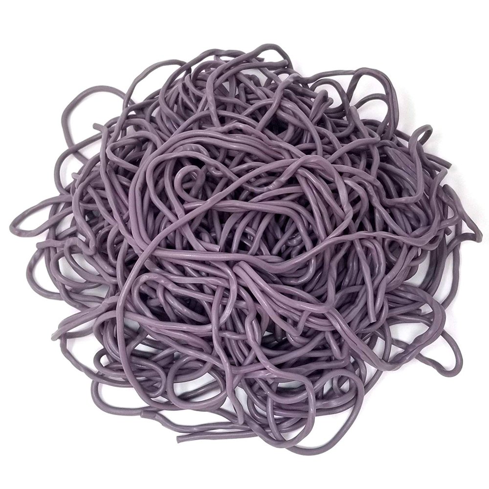 Gustaf's Grape Licorice Laces, NONGMO Candy, Suitable for Vegetarians, GelatinFree Bulk 1