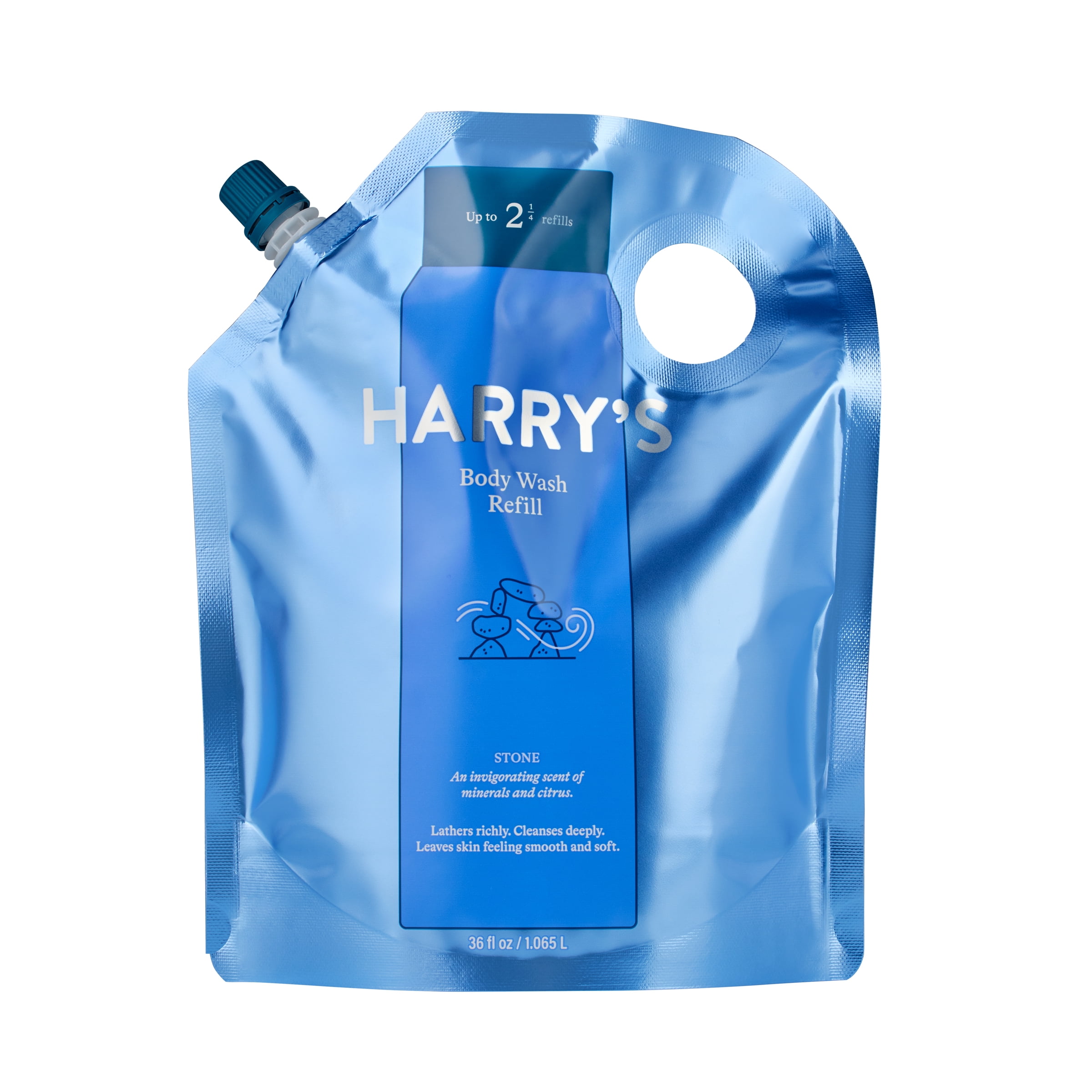 Harry's Men's Cleansing Body Wash Refill, Stone Scent, 36 fl oz