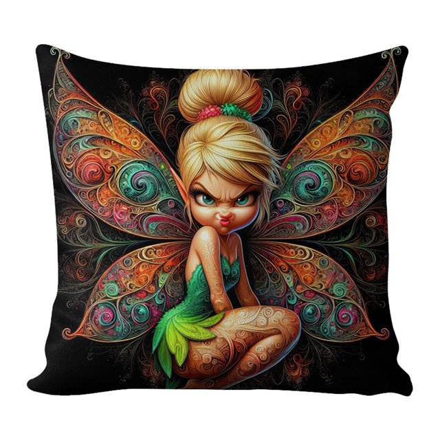 Kit Funda Almohada Estampada Con Punto Cruz Bordado Artesanal Algodón 11CT Pintura Vidrio Mujer 45x45cm para Adultos Principiantes Regalo Costura