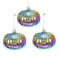 thumbnail image 2 of Edgergery 3PCS Halloween Tree Pumpkin Ball Ornaments,3.15 Inch Mini Hanging Decorations Pumpkin Ball with Rope Plastic Night Halloween Decor for Small Tree,Holiday,Party, 2 of 5