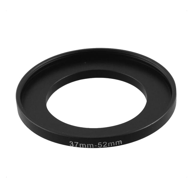Camera Lens Replacement Filter Step Up Ring 37mm to 52mm Adapter Black
