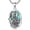 St Florian, variant on Holy Family Necklace 925 Sterling Silver Abalone Shell Protector Medal Catholic Jewelry for Women Men