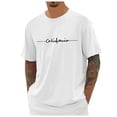 thumbnail image 1 of Playeras De Bambu Para Hombre, Camiseta De Manga Corta Con Cuello Redondo Y Estampado De Moda Francesa 2024 Para Hombre, 1 of 4