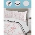 thumbnail image 3 of Full Size Quilt Bedding Set, Pink Coastal Reversible Summer Quilt 3 Pieces, Starfish Nautical Ocean Sea Wooden Lightweight Bedspreads Coverlets with 2 Pillow Shams for All Seasons, 3 of 5