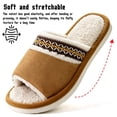 thumbnail image 5 of BERANMEY Open Toe Slippers for Womens Mens Cozy Women's Slippers Non-Slip Indoor Fuzzy Slip on Embroidered House Slippers for Bedroom & Living Room, 5 of 9