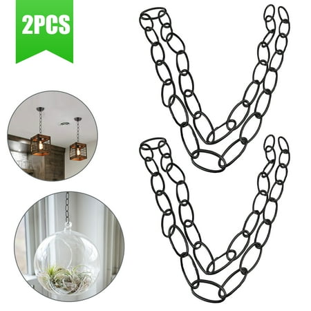

2pcs Chain Extension Tails TSV 40inch Pendant Light Fixture Chain Coated Iron Decorator Hanging Chain for Bird Feeders Chandelier Planters Billboards Wind Chimes