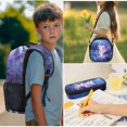 thumbnail image 5 of HUIACONG Ocean Starfish Axolotl Backpack for Boys and Girls, Lightweight 17 Inch School Bag 4PCS Set with Lunch Bag, Water Bottle Bag and Big Pencil Case, Multi-Compartment Bookbag for Kids, 5 of 7
