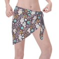 Qekee Forest Cute Owl Women's Short Sarongs Cover Ups Sheer Bikini