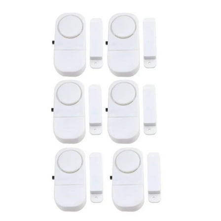 6PCS Wireless Anti Theft Easy Install Apartment Burglar Alert Door Alarm Window For Home Security DIY Magnetic Sensor ,Easy Install