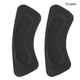 thumbnail image 1 of 10 pares de almohadillas de esponja respetuosas con la piel para el talón, parche adhesivo para el antepié para el cuidado de los pies (negro), 1 of 11