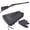 Black, variant on Leather Rifle Buttstock Cover Sleeve with Rifle Ammo Holder .22LR, .22MAG .17HMR Fit Right Handed