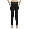 thumbnail image 3 of BALEAF Women's Fleece Lined Water Resistant Legging High Waisted Thermal Winter Hiking Running Tights Pockets Black 3X-Large, 3 of 7