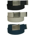 thumbnail image 1 of CTM® Ceinture en Tissu avec Boucle à Rabat en Laiton (Lot de 3) (Hommes), 1 of 3
