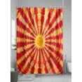 thumbnail image 5 of Shower Curtain Orange Tie-Dye Art Bathroom Curtains with Hooks, Waterproof Fabric Abstract Boho Tribe Bath Shower Curtains Set for Bathroom Bathtubs Decor 36x72 Inch, 5 of 8
