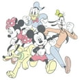 thumbnail image 2 of Men's Mickey & Friends Running Group Shot  Graphic Tee White Small, 2 of 5