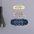 thumbnail image 3 of Designer Sensitive Plumbing Do Not Flush Anything Except Toilet Paper Sign (White) - Small, 3 of 5