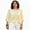 Yellow, variant on Women's Mesh Knit Poncho Tops Fashion Solid Color Batwing Sleeve Boat Neck Cover Ups for Summer Daily Wear