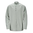 thumbnail image 1 of XDZJLR Mens T Shirts Fashion Solid Color Stand Long Sleeve Slim Fit Tee, 1 of 6