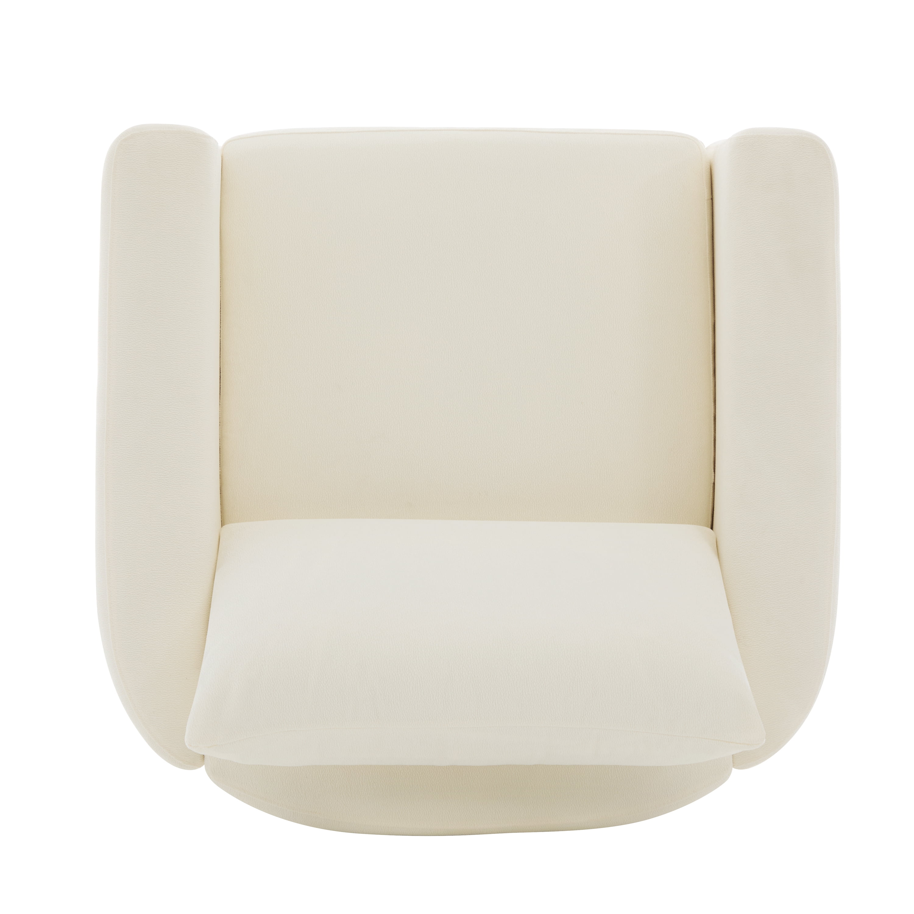 Euroco Mid Century Modern Accent Chair,Upholstered Armchair Single Sofa with Rubber Wood Legs,Comfy Reading Chair for Bedroom, Living Room,Office,Beige