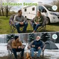 thumbnail image 7 of Sunyrisy Oversized Heated Camping Chair, Folding Outdoor Chair with 3 Heat Settings, Dual-Zone Heating, Supports up to 500 lbs, Portable Heated Chair for Camping, Fishing and Sports Events, 7 of 7