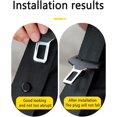 10 Sets Car Seat Belt Button Stop,AntiSlip Seatbelt Stopper Kit with