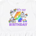 thumbnail image 4 of Inktastic It's My 4th Birthday Unicorn Girls Toddler Dress, 4 of 5