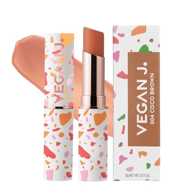 Bálsamo labial Vegan J. - Hidratación duradera con color natural - Complejo de plantas Oasis de belleza coreana Cuidado de labios vegano y sin crueldad (005 Ruby Red)