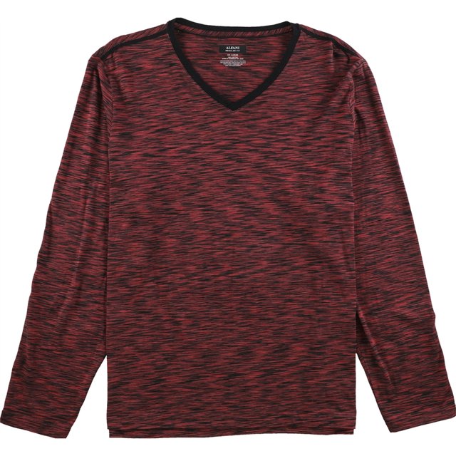 Alfani Camiseta básica teñida espacial para hombre, rojo, grande