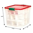 thumbnail image 4 of Open Box HOMZ 31 Qt Holiday Plastic Container w/ Latching Handles (4 Pack), 4 of 6