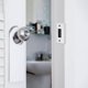 thumbnail image 2 of placas de refuerzo para cerraduras de puerta: placas de refuerzo de acero inoxidable para puertas interiores de madera con hebilla de bloqueo de cerrojo., 2 of 7