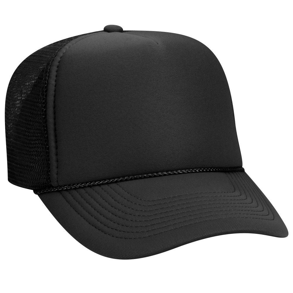 Otto Polyester Foam Front 5 Panel Pro Style Mesh Back Trucker Hat