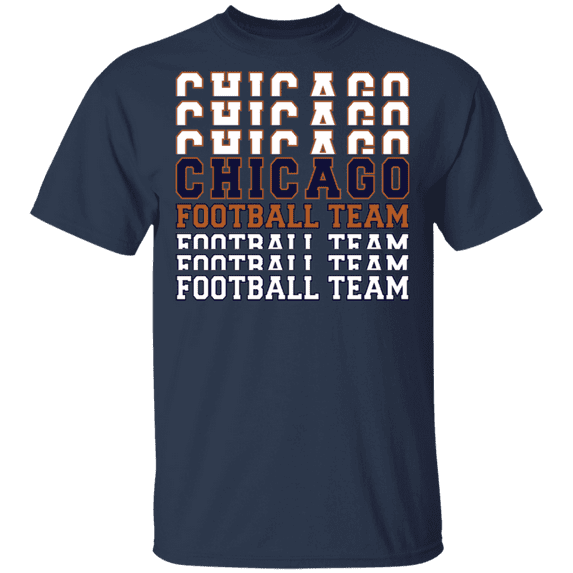 Chicago Football Team Stacked T-Shirt