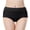 41# Black, variant on Womens Brief Soft Underwear Breathable Panties Mid Waisted Stretchy Brief Light Purple XL