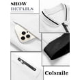 thumbnail image 6 of Colsmile Men's Bomber Jacket, Casual Lightweight Zip Up Varsity Jacket, Fashion Outerwear for Men, 6 of 9