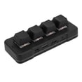 thumbnail image 7 of Electronics 4 Key Keypad Mechanical Gaming Keyboard, Macro Mechanical Gaming Keyboard Wired USB Wireless Bluetooth ABS for Home, 7 of 7