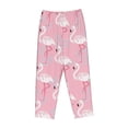 thumbnail image 4 of Balery Pink Flamingo print Women's Pajama Pants,Ultra Lightweight Pjs,Lounge Pant-Large, 4 of 9