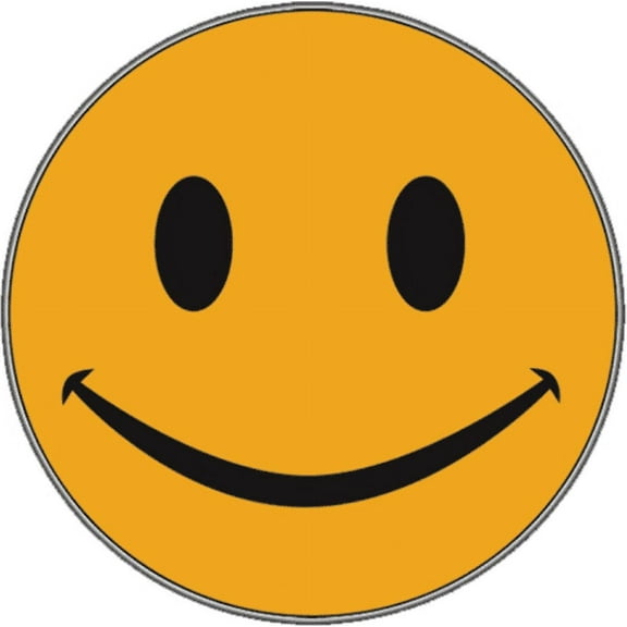 Yellow Smile - Sticker - 2 5/8" Round